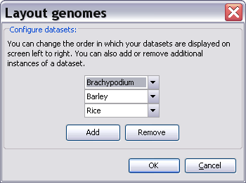 Config Genomes Dialog